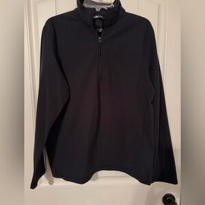 The North Face Men's Black Fleece Zip-Neck Pullover - Medium